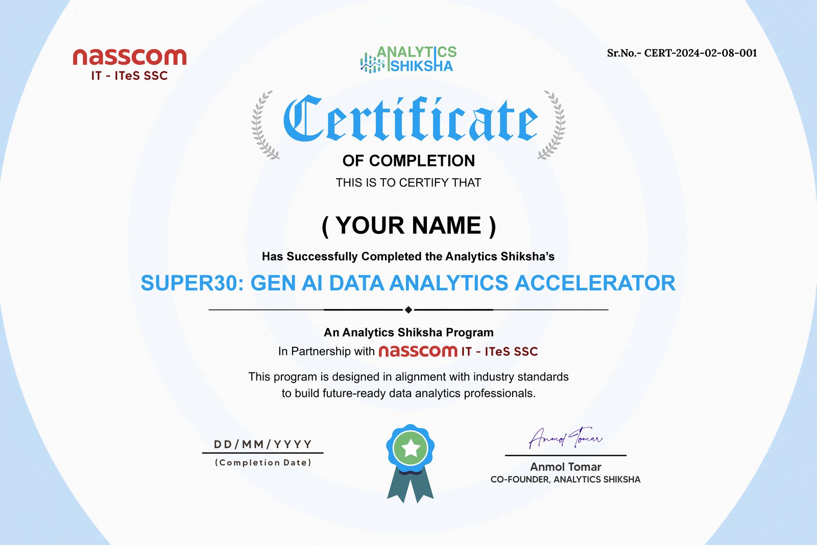 analyticsshiksha - Certificate