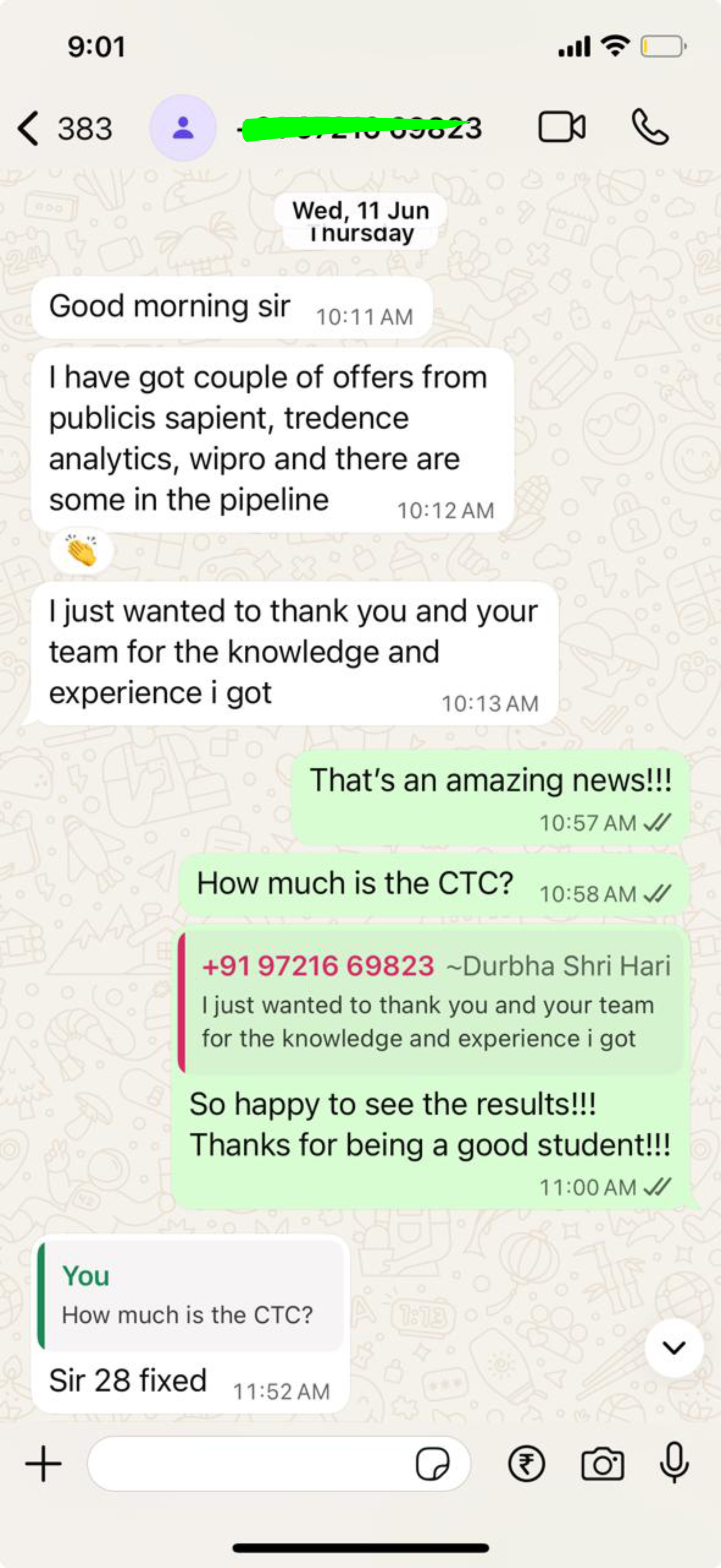Student Feedback