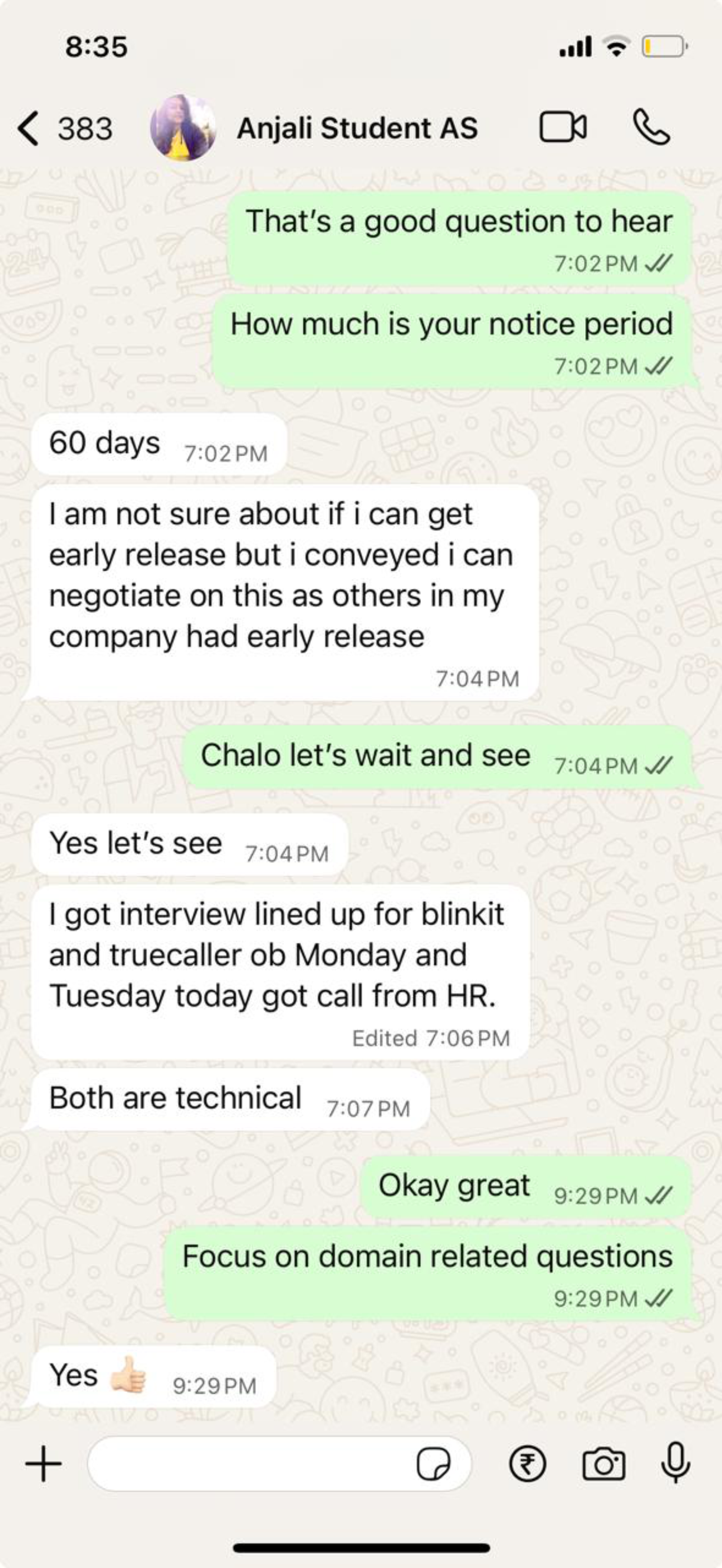 Student Feedback